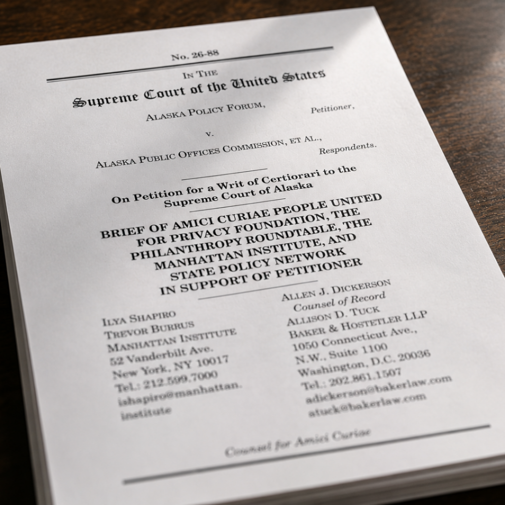 Philanthropy Roundtable Joins Amicus Brief Defending First Amendment Protections for Nonprofits