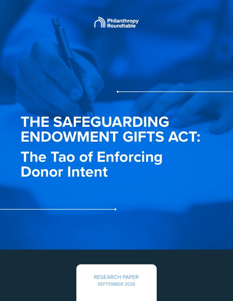 Cover of the research paper The Safeguarding Endowment Gifts Act: The Tao of Enforcing Donor Intent